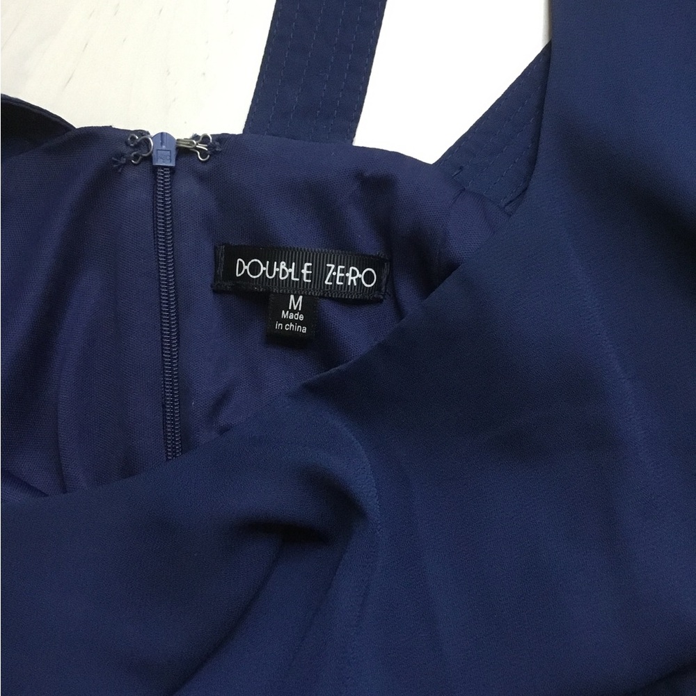 Double Zero Navy Backless Romper - image 4